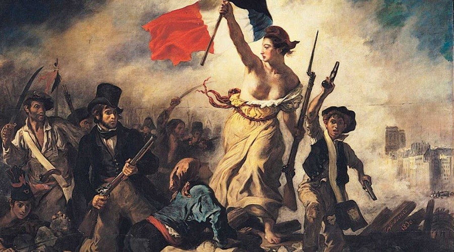 La Libertad guiando al pueblo de Delacroix