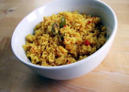 Arroz amarillo canario