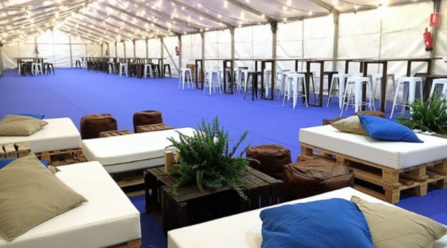 Las carpas son imprescindibles para eventos